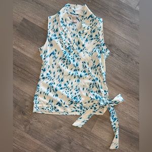 Banana Republic wrap sleeveless top women’s small